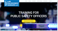 Desktop Screenshot of lawenforcementseminars.com