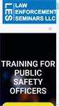 Mobile Screenshot of lawenforcementseminars.com